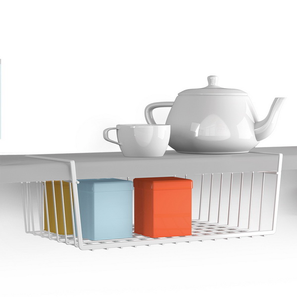 Metaltex 40x26x14cm Raumsparer Einhängekorb Regalkorb Unterbau-Korb