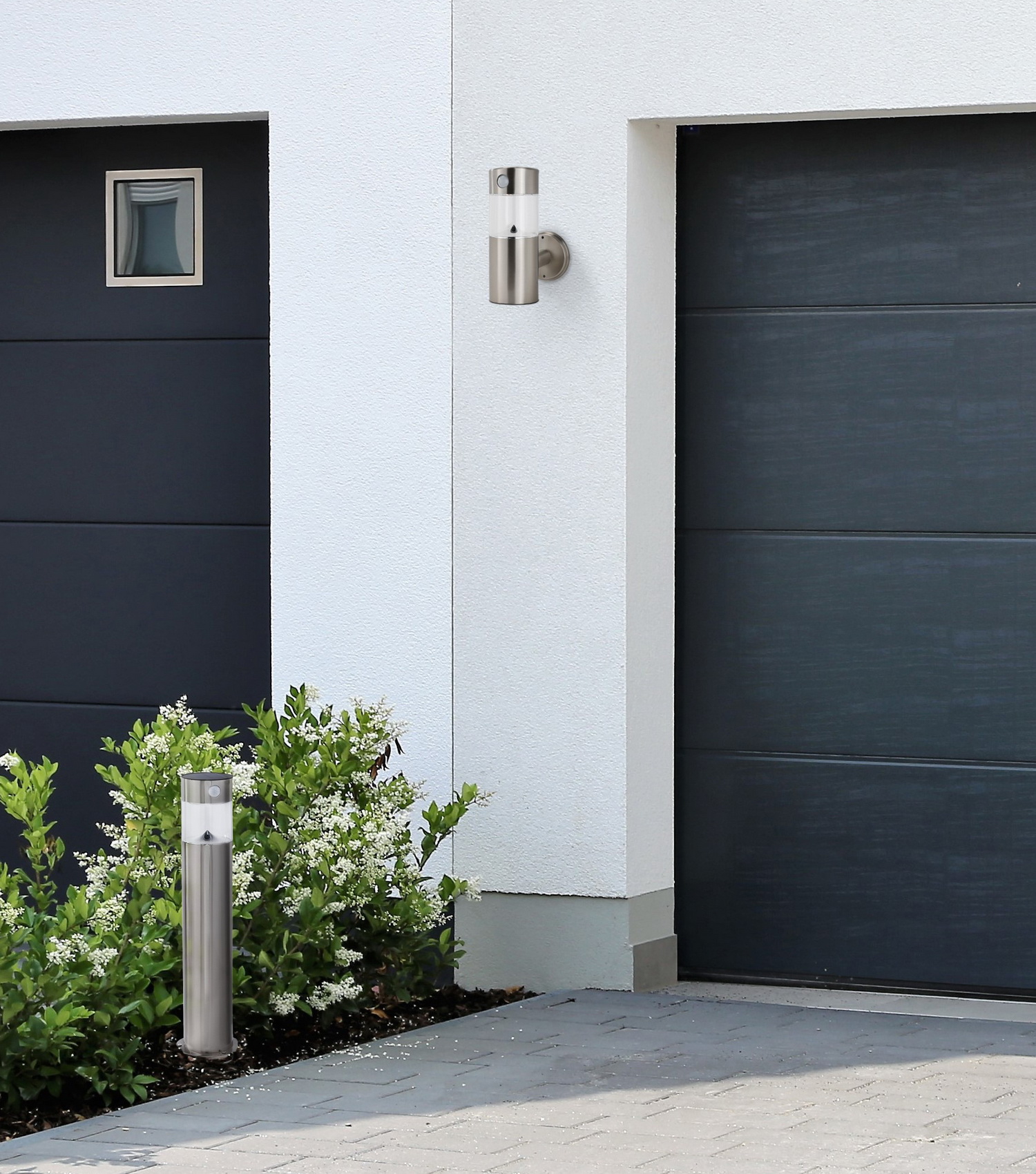 Solar-Garagen-Außenleuchte mit Bewegungmelder Wandleuchte Gartenlampe