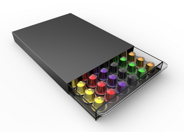 Nespresso-Kapselspender-Schublade Kapsel-Spender Nespressokapselspender