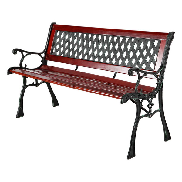 LEX Parkbank Holzbank Terrassenbank Gartenbank Holz Sitzbank Bank